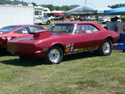 Maroon CAMARO Drag Car